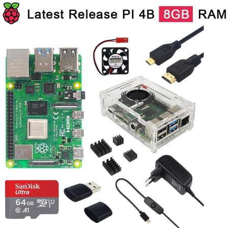Photo ads/1801000/1801081/a1801081.jpg : kits complet raspberry Pi 4 - 4Gb Ram